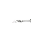Rainbow Diamond CZ Pendant Internally Threaded Titanium Studs - Rainbow Diamond CZ Pendant Internally Threaded Titanium Studs - White / 6mm by CRUXJEWELRY
