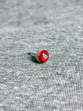 "Bloody Ribs" Dark Eyeball Studs - Red Skeleton Pupil