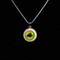 "Gamma Ray" Radioactive Green Mutant Eye Necklace - Splitting Pupil
