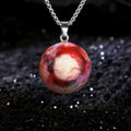 Realistic Cataract Blind Eyeball Necklace | Cloudy White Pupil "Dead Eye" Pendant