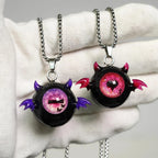 "Midnight Demon" Black Sclera Eyeball Necklace