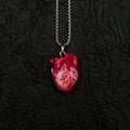 "The Organ" Life-Like Anatomical Heart Necklace - Realistic Vein Detail