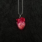 "The Organ" Life-Like Anatomical Heart Necklace - Realistic Vein Detail