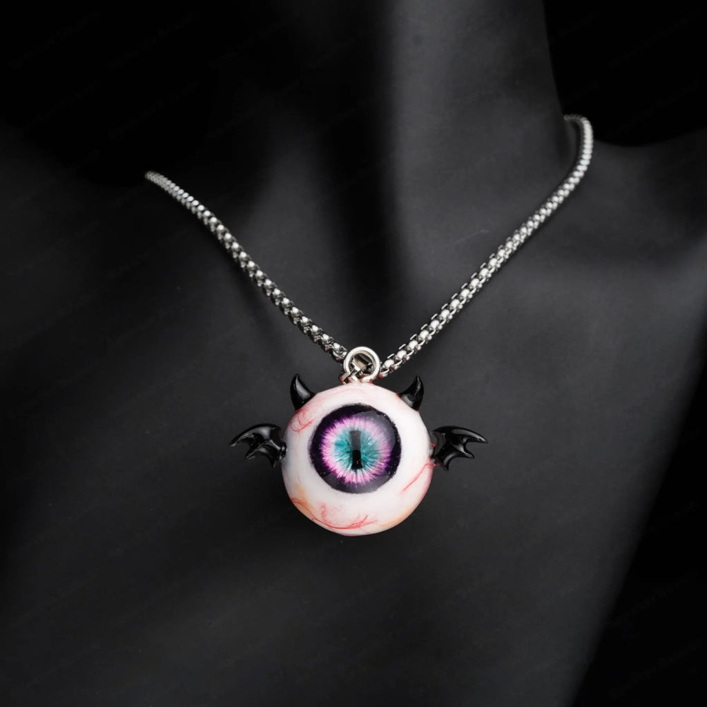 "Succubus" Little Devil Eyeball Pendant - Vertical Pupil