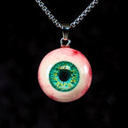 "The Watcher" Realistic Glass Eye Necklace - 9 Color Options