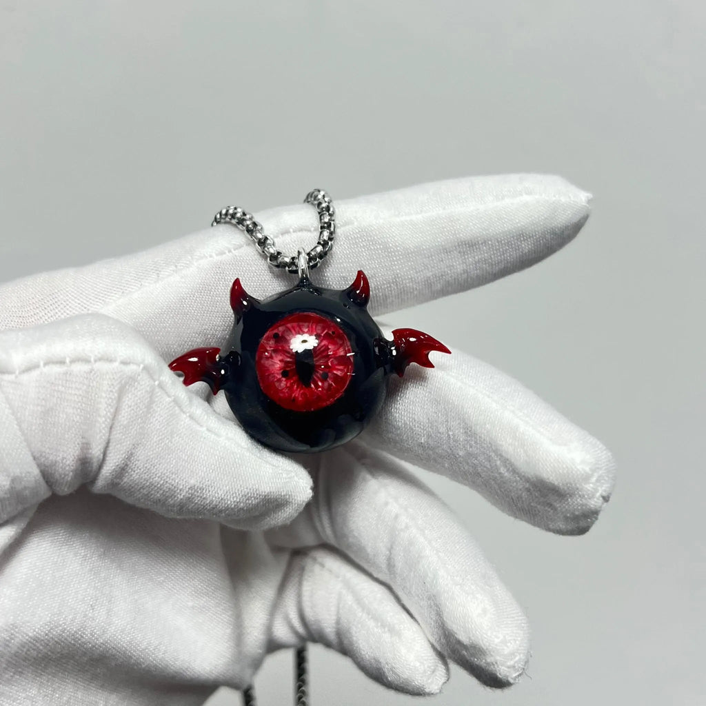 "Succubus" Little Devil Eyeball Pendant - Vertical Pupil