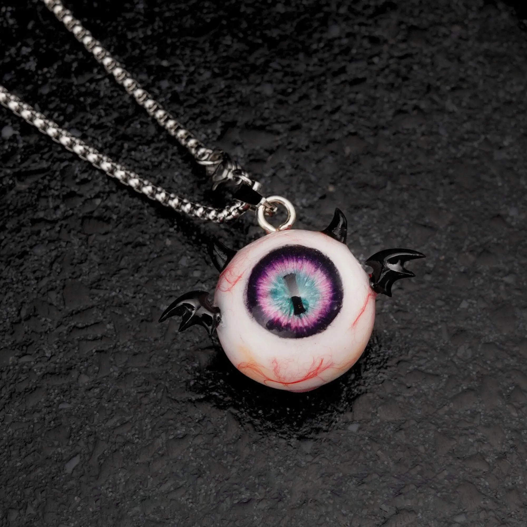 "Succubus" Little Devil Eyeball Pendant - Vertical Pupil
