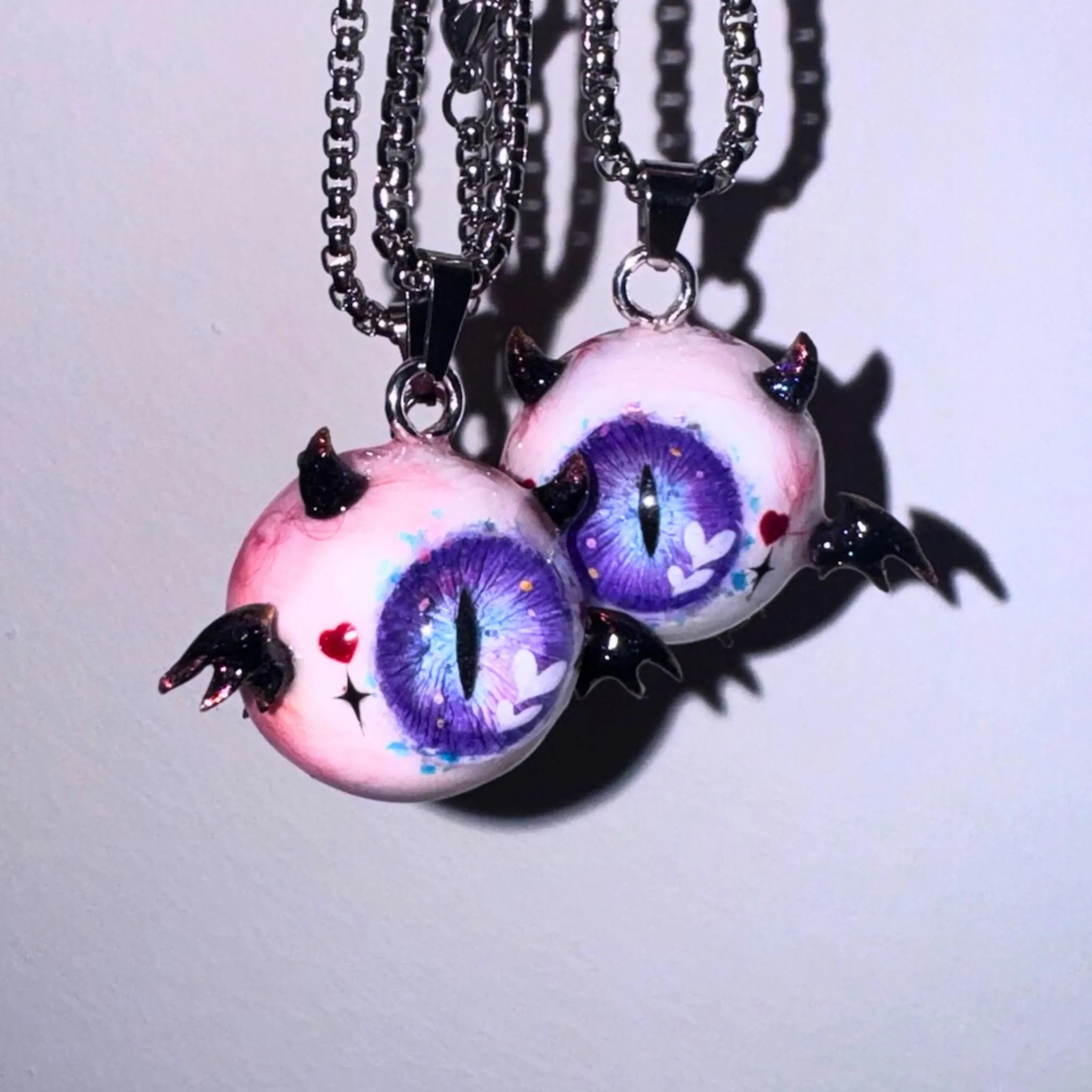 "Succubus" Little Devil Eyeball Pendant - Vertical Pupil