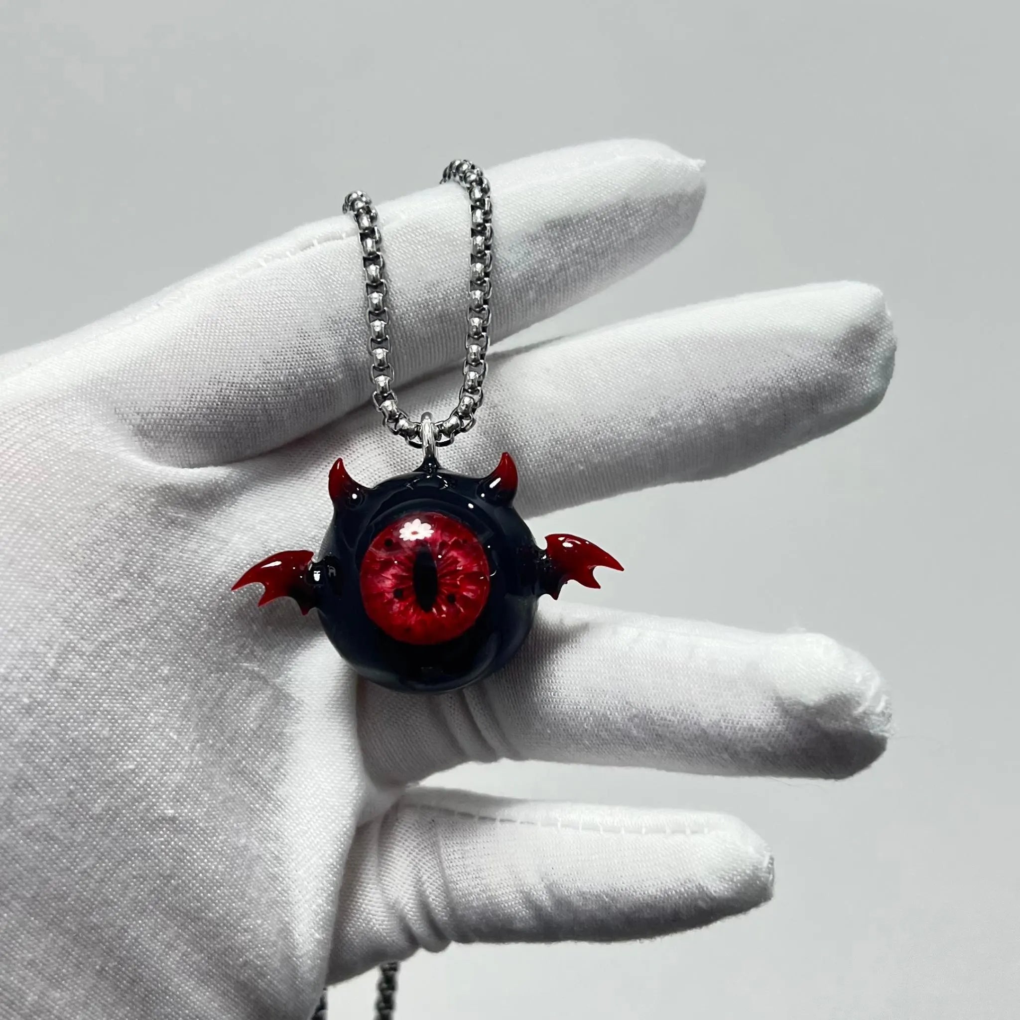 "Succubus" Little Devil Eyeball Pendant - Vertical Pupil