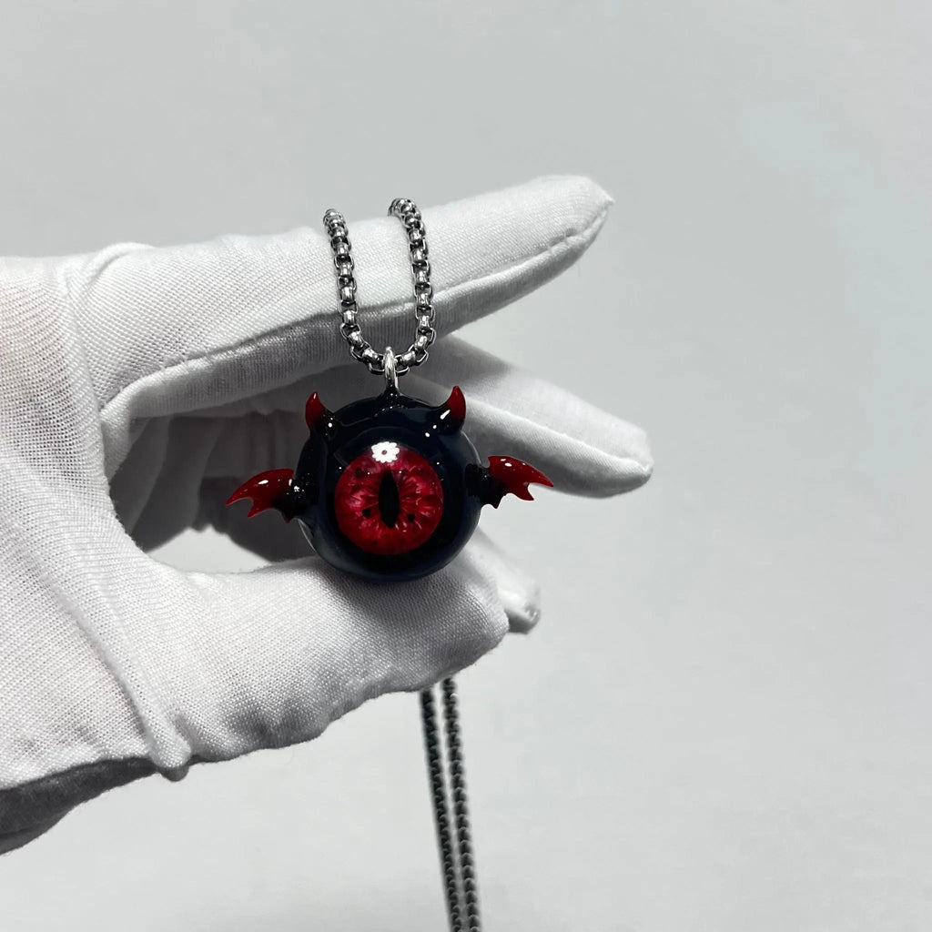 "Succubus" Little Devil Eyeball Pendant - Vertical Pupil