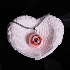 "Lover's Dream" Glitter Heart Eye Necklace - 9 Color Options