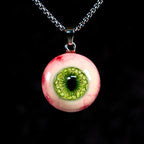 "The Watcher" Realistic Glass Eye Necklace - 9 Color Options