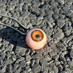 Handmade Realistic Eyeball Necklace - Evil Eye Pendant - Polymer Clay & Resin - Gothic Oddities Gift