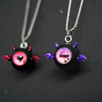 "Midnight Demon" Black Sclera Eyeball Necklace
