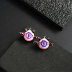 Pair of Little Devil Winged Eyeball Earrings | Handmade Cthulhu Series | Spooky-Cute Gothic Resin Jewelry