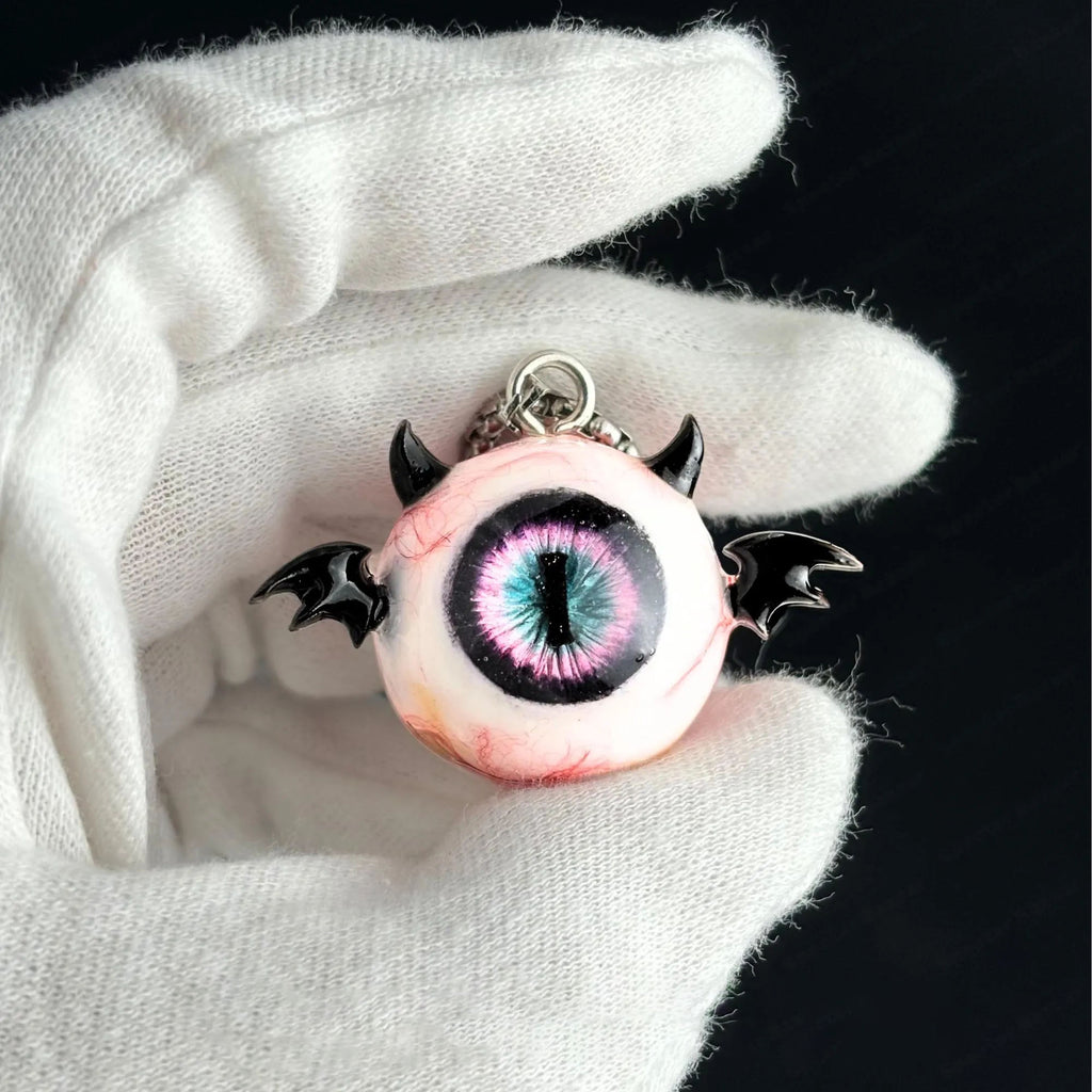 "Succubus" Little Devil Eyeball Pendant - Vertical Pupil