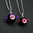 "Midnight Demon" Black Sclera Eyeball Necklace