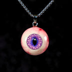 "The Watcher" Realistic Glass Eye Necklace - 9 Color Options
