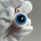 Handmade Realistic Eyeball Necklace - Evil Eye Pendant - Polymer Clay & Resin - Gothic Oddities Gift