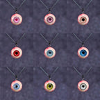 Realistic Glass Eye Necklace - 9 Color Options - Crux Jewelry product image 1
