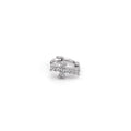 Sliver Cross CZ Stainless Steel Small Earrings Hoop - Sliver Cross CZ Stainless Steel Small Earrings Hoop - Single by CRUXJEWELRY