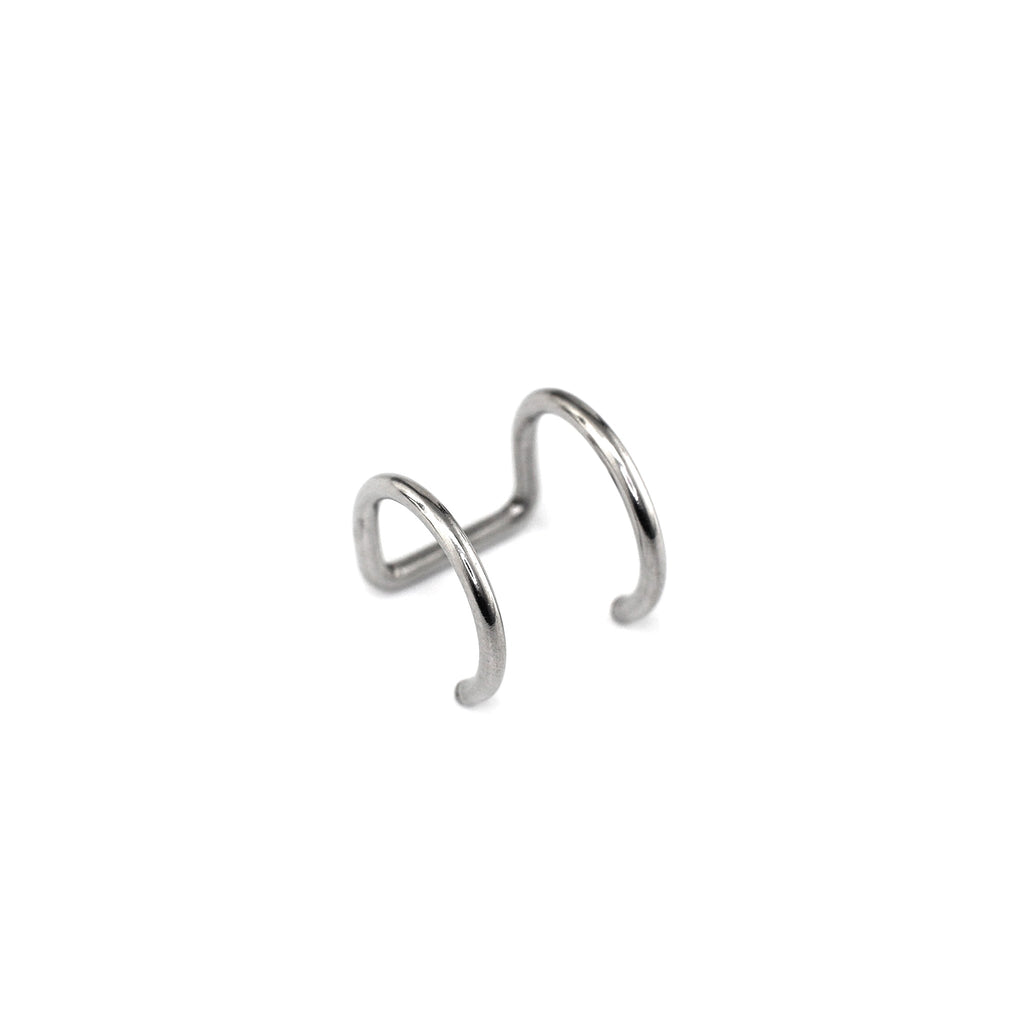 Stainless Steel Ball Fake Ear/Lip gague - Stainless Steel Ball Fake Ear/Lip gague - Sliver / Parallel / 6mm by CRUXJEWELRY