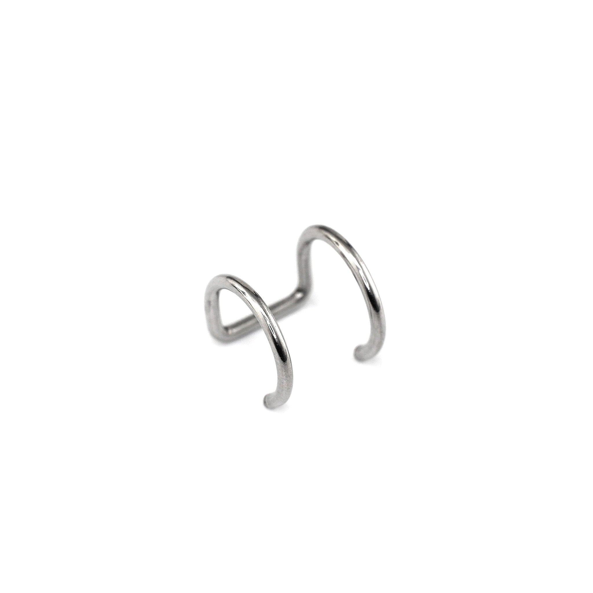 Stainless Steel Ball Fake Ear/Lip gague - Stainless Steel Ball Fake Ear/Lip gague - Sliver / Parallel / 6mm by CRUXJEWELRY
