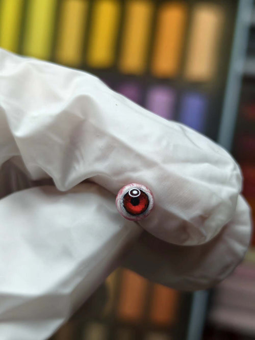(Bloody Veined Version)Bloodshot Gaze of the Demon Progenitor | Titanium Tongue/Lip/Ear Stud
