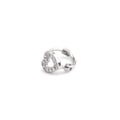 Openwork Heart CZ Stainless Steel Small Hoop Earrings - Openwork Heart CZ Stainless Steel Small Hoop Earrings - Default Title by CRUXJEWELRY