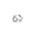 Openwork Heart CZ Stainless Steel Small Hoop Earrings - Openwork Heart CZ Stainless Steel Small Hoop Earrings - Default Title by CRUXJEWELRY