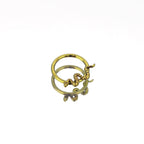 Multicolored Titanium Serpent Septum Clicker - Multicolored Titanium Serpent Septum Clicker - Gold by CRUXJEWELRY