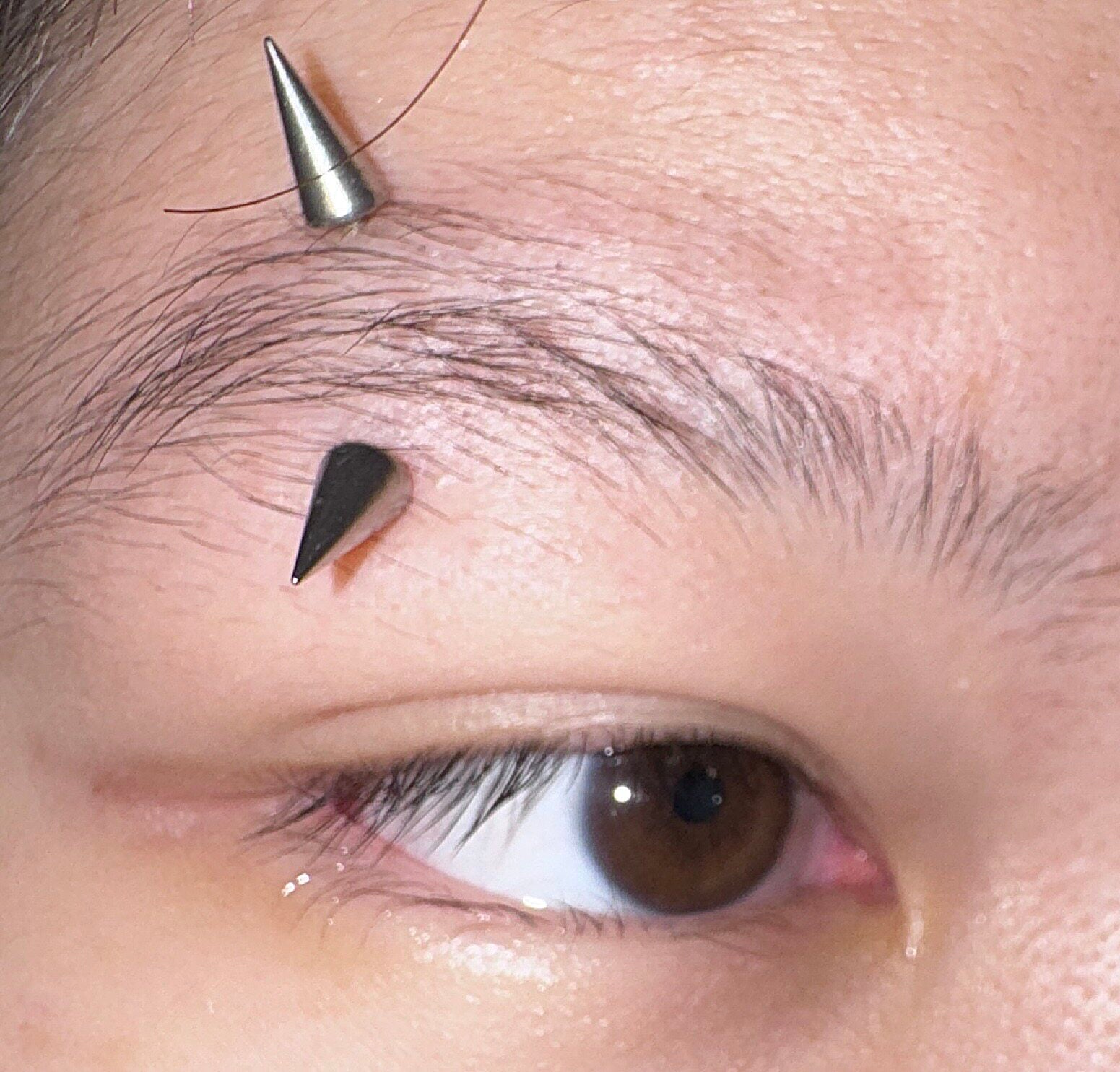 ASTM F-136 Titanium Gradient Oversized Spike Piercing | Edgy Punk Eyebrow Ring & Cartilage Stud
