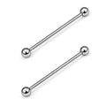 Titanium High Polish Industrial Barbell | Internal Threaded Straight Piercing