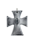 The "Crux" Pendant - Hyper-realistic Eye Cross Necklace | Gothic Occult Jewelry