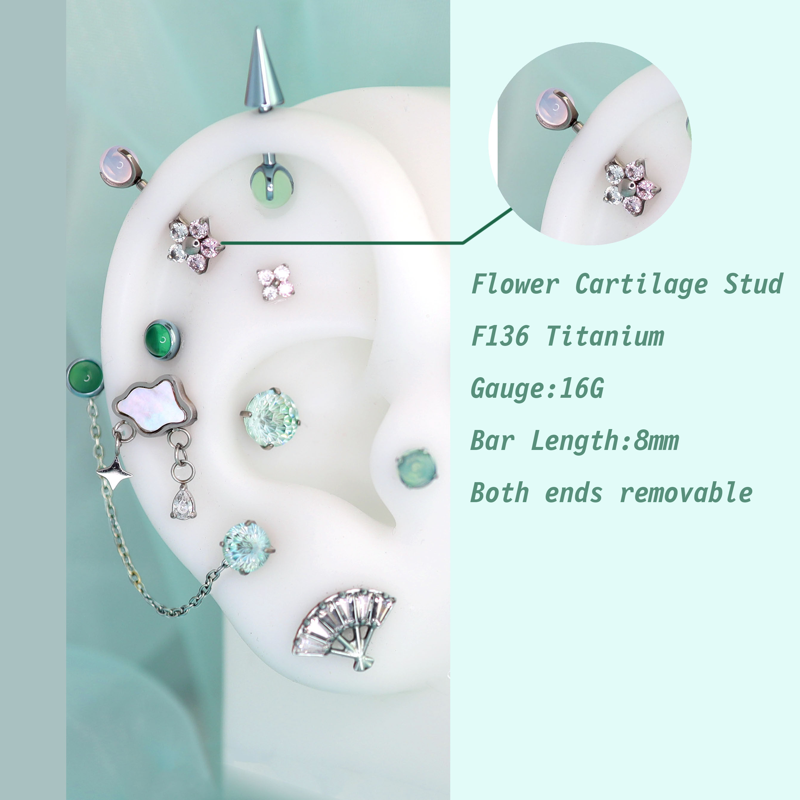 Ensemble d'accessoires pour oreilles de la série Rarity de My Little Pony