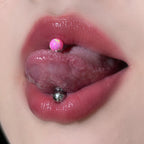 Basic 5mm Opal Titanium Tongue Ring