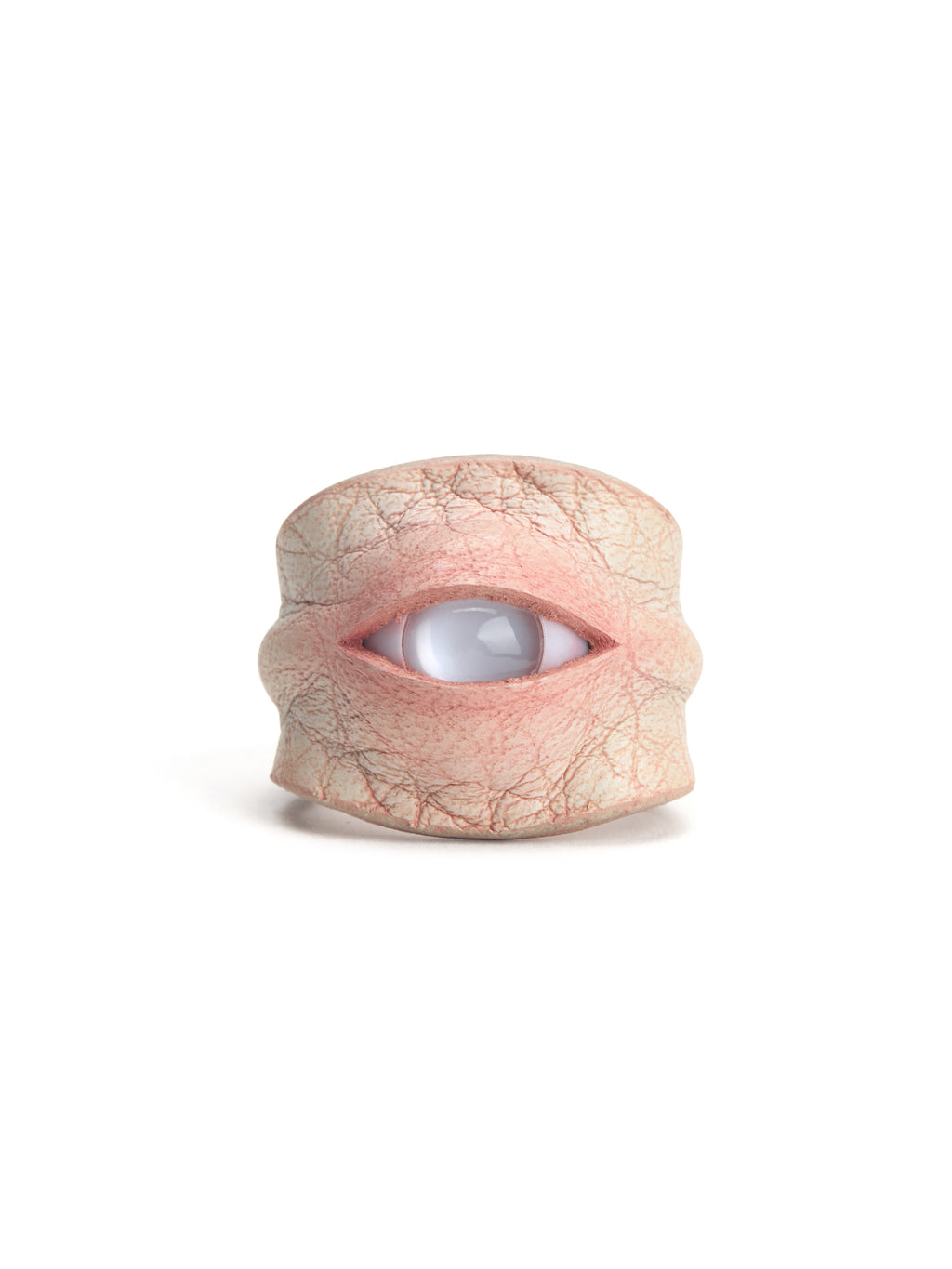 Hyper-realistic Flesh Eye Ring - Silicone Human Skin Eyeball Jewelry
