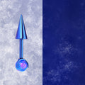 ASTM F136 Titanium Aurora Opal Spike Stud - Edgy Fairycore Cartilage Piercing