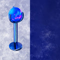 F136 Titanium Jelly 5mm Opal Internally Threaded Stud for Lip, Helix, Tragus & Cartilage