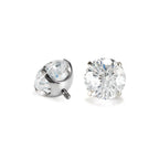 Dazzling Firework Cut 6mm CZ Tongue Ring - Drink-Safe Titanium Barbell