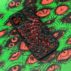 "Gothic Relics" 3D Embossed Phone Case | Bloody Cross, Fallen Angel & Spine Ribcage Art