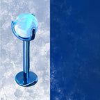 F136 Titanium Jelly 5mm Opal Internally Threaded Stud for Lip, Helix, Tragus & Cartilage