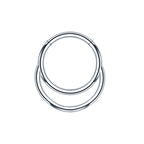 ASTM F136 Titanium Hinged Segment Ring - Seamless Septum & Cartilage Hoop