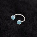 16G Titanium Matte Jade Horseshoe Ring | Premium Frosted Septum & Lip Hoop