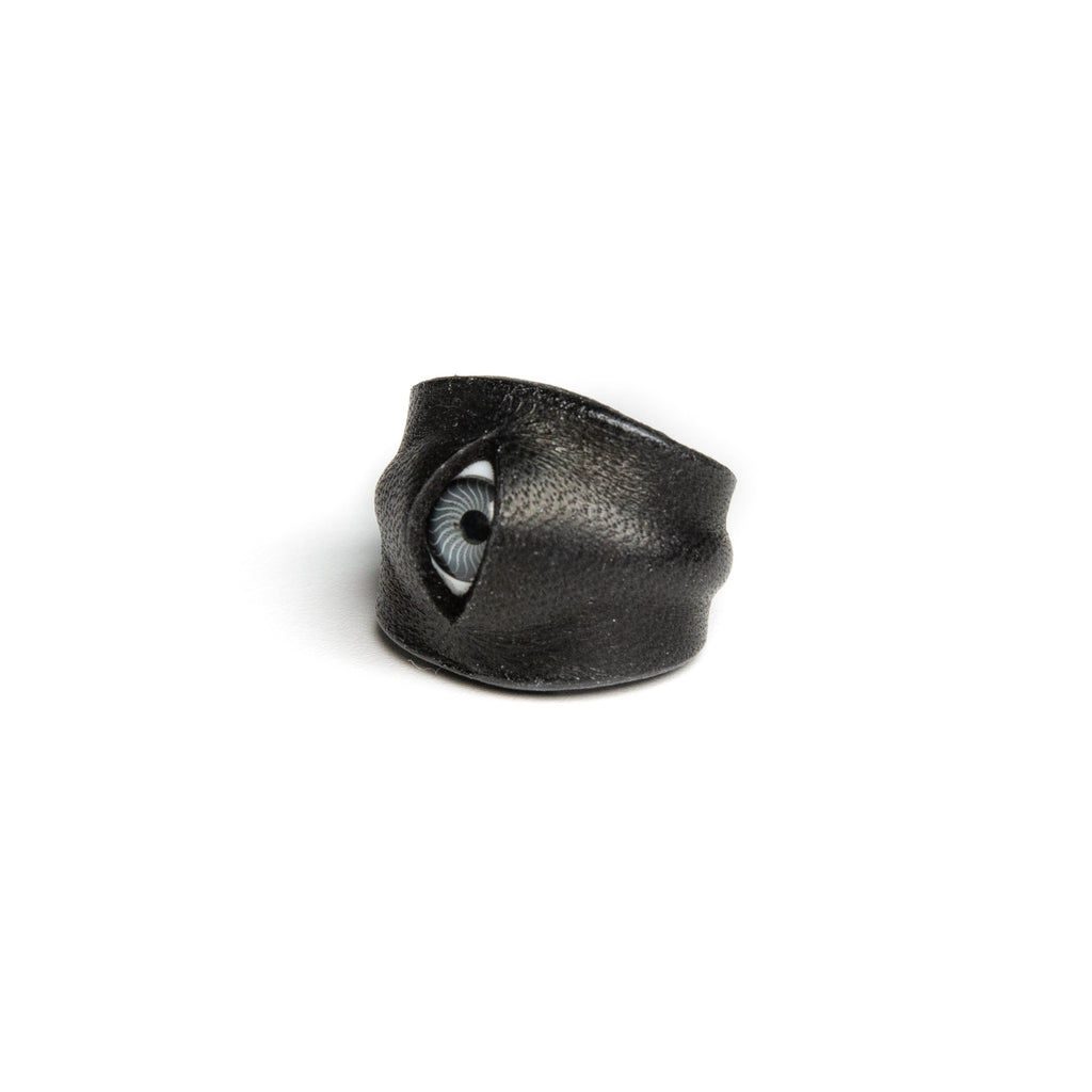 Hyper-realistic Flesh Eye Ring | Creepy Human Skin Texture Jewelry