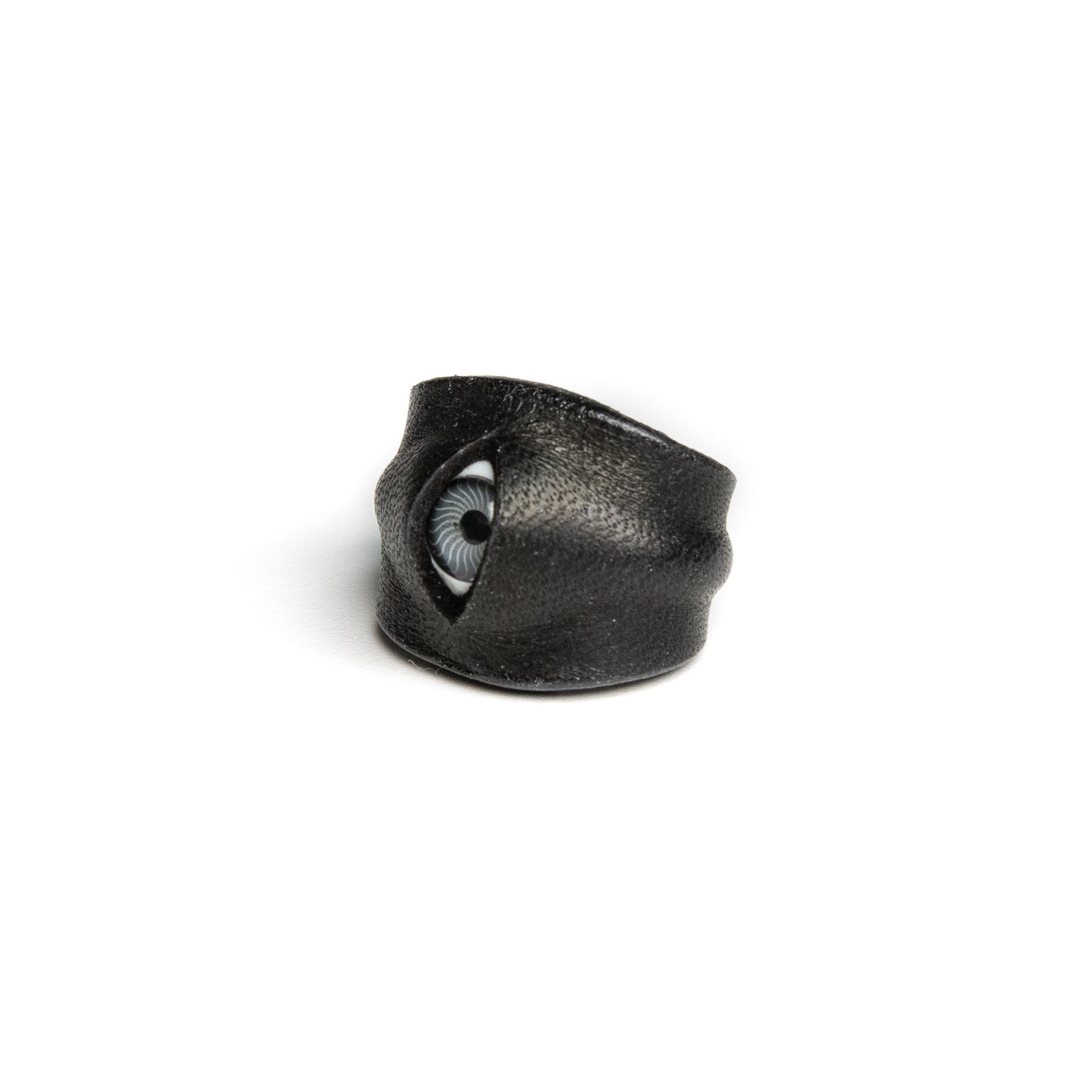 Hyper-realistic Flesh Eye Ring | Creepy Human Skin Texture Jewelry
