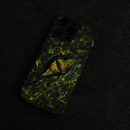 "Elemental Chaos" Marbled Dragon Eye 3D Phone Case | Swirling Texture Resin Cover