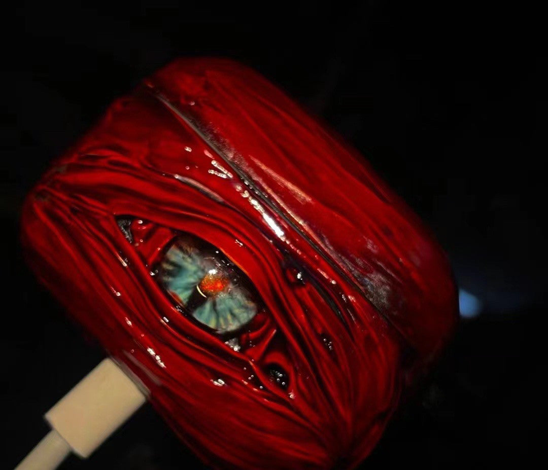 "Pocket Monster" 3D Multi-Eye AirPods Case | Handmade Horror Gore & Glow Texture Cover