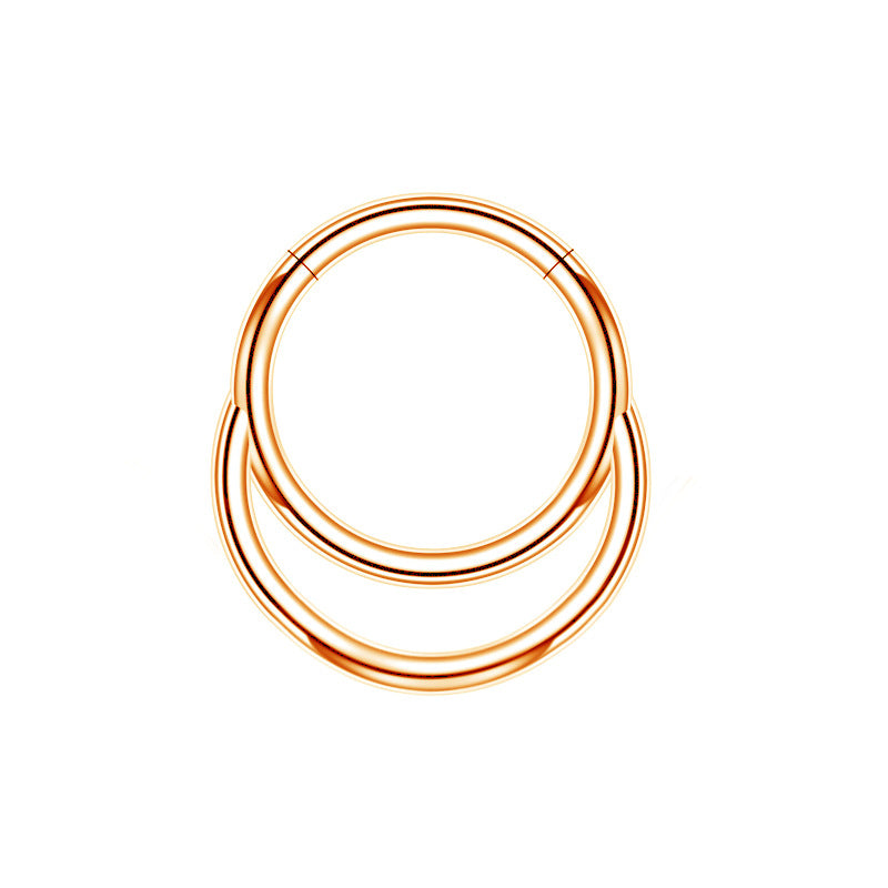 ASTM F136 Titanium Hinged Segment Ring - Seamless Septum & Cartilage Hoop
