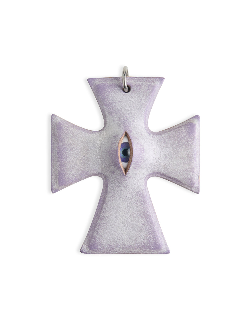 The "Crux" Pendant - Hyper-realistic Eye Cross Necklace | Gothic Occult Jewelry